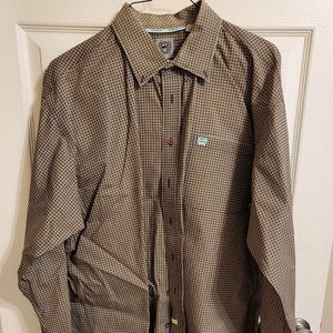 Men's size XXL Cinch long sleeve button down woven shirt.